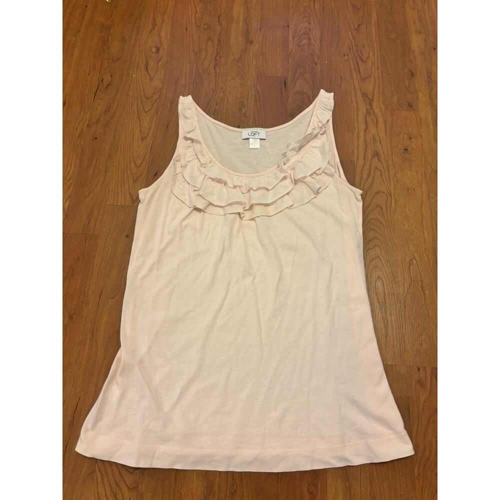 Ann Taylor Loft Women’s Sleeveless Blouse Baby Pink Size Small